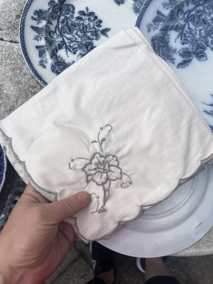 Салфетка Цветок 38х38 см хлопок