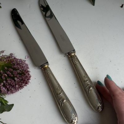 Нож столовый 25 см серебрение Арнуво Франция