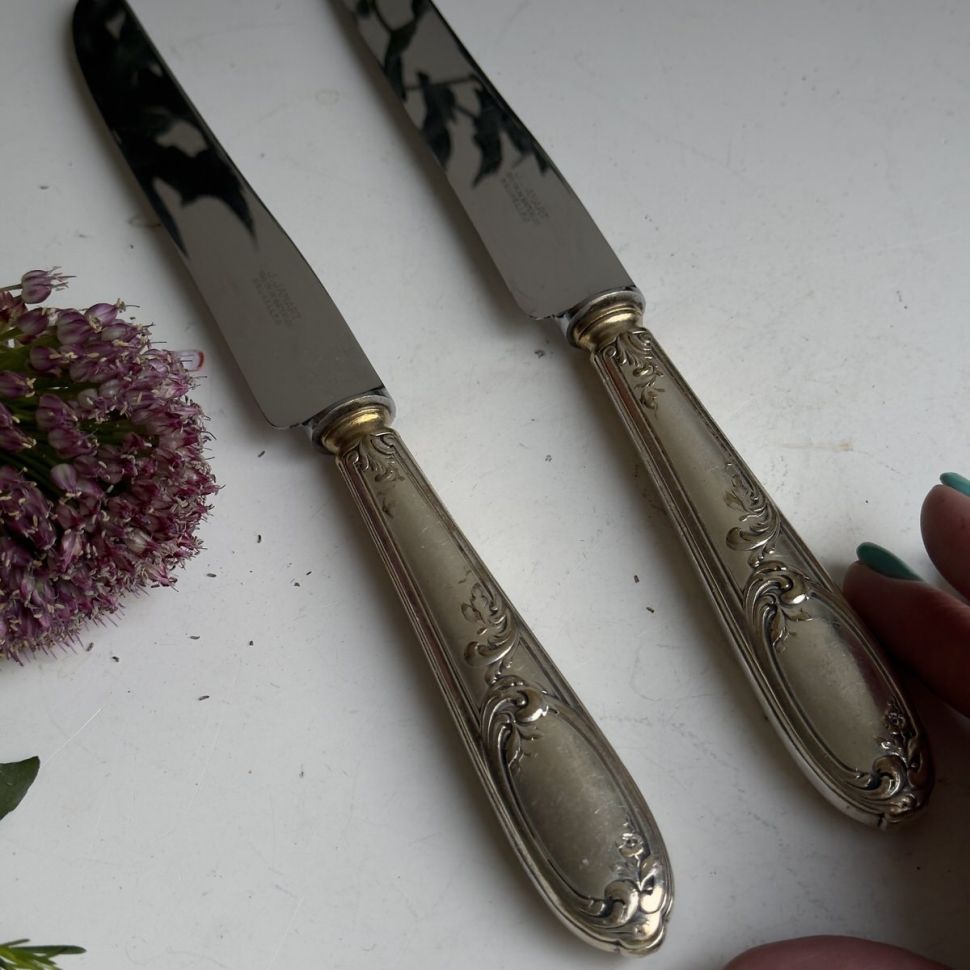 Нож столовый 25 см серебрение Арнуво Франция