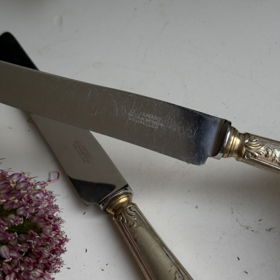 Нож столовый 25 см серебрение Арнуво Франция