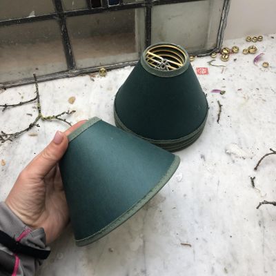 Абажур малый Классика зеленый