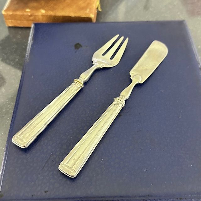 Набор сервировочный 4 предмета Минерва серебро Франция