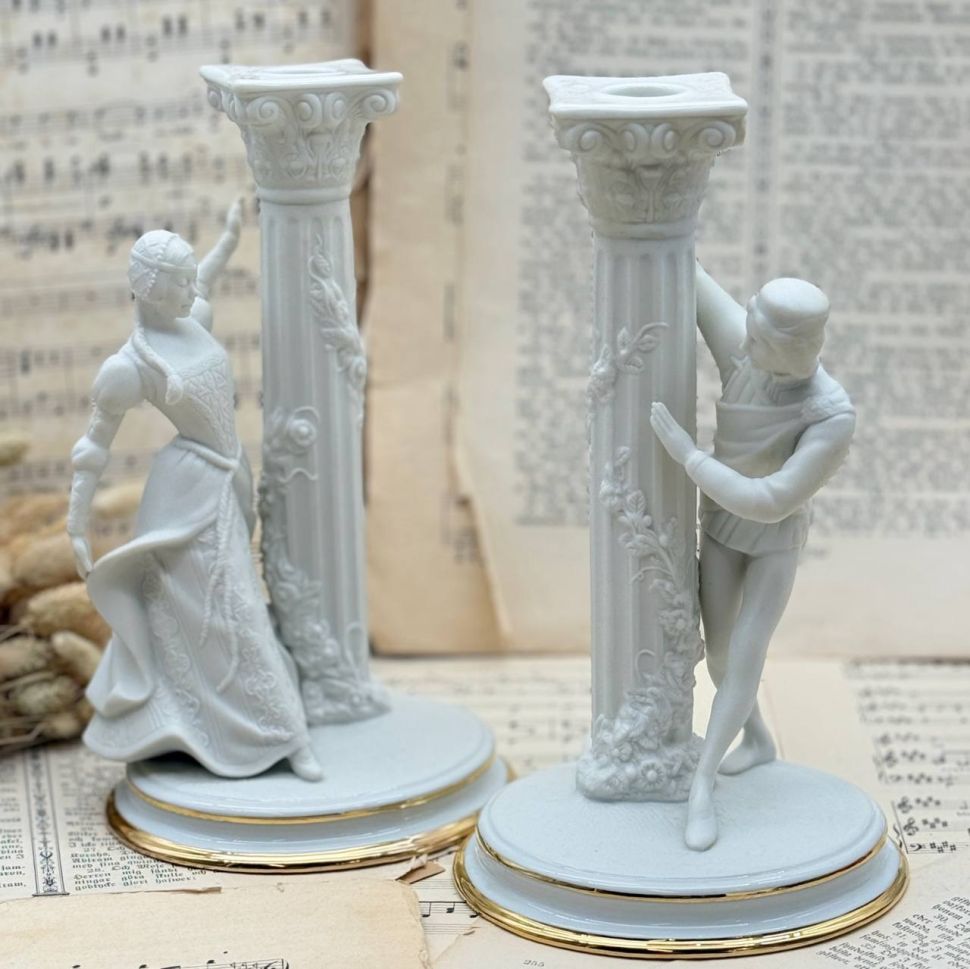 Подсвечник Джульетта Franklin Mint 1986 г. Romeo and Juliet