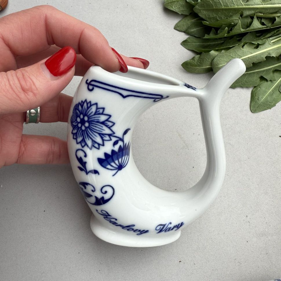 Бюветница Karlovy Vary фарфор 1990 год 10 см 