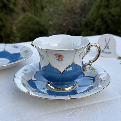 Чайная пара Meissen 225 мл 1983 г. Германия   