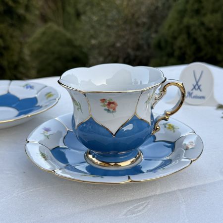 Чайная пара Meissen 225 мл 1951 гг Германия   