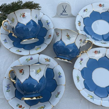 Чайная пара Meissen 225 мл 1951 гг Германия   