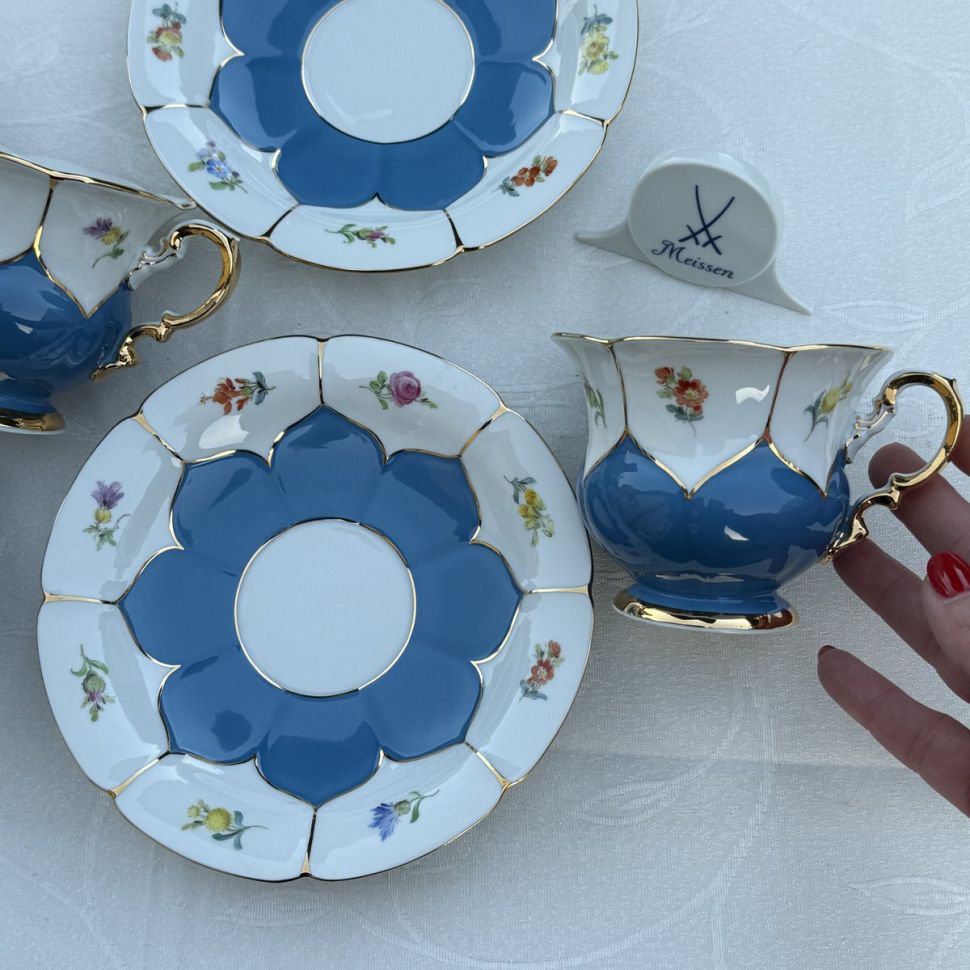 Чайная пара Meissen 225 мл 1983 г. Германия