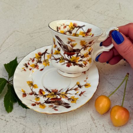 Кофейная пара Royal Albert Woodland Series 150 мл Англия  