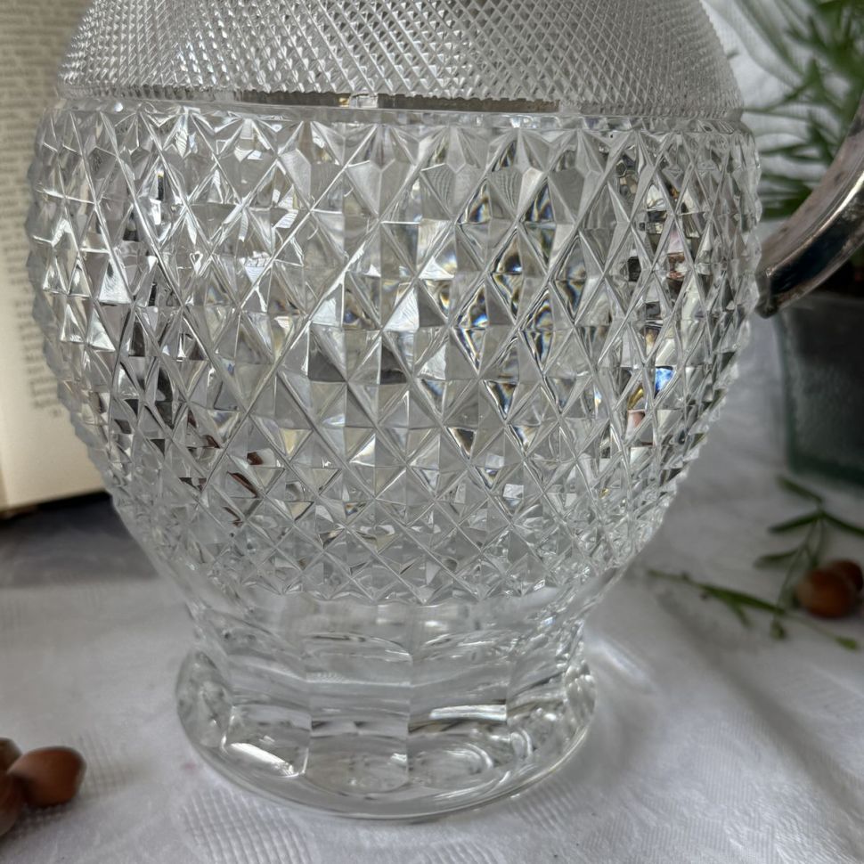 Кувшин с колбой для льда 3 л хрусталь серебрение