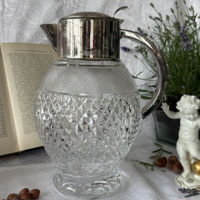 Кувшин с колбой для льда 3 л хрусталь серебрение