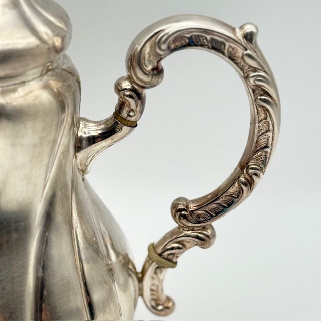 Кофейник 1,3 л на ножках с откидной крышкой альпака Англия