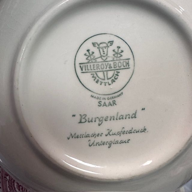Миска 16 см ВиллеройБох Burgenland фарфор Германия   