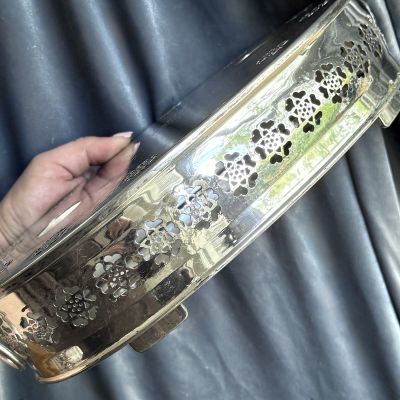 Блюдо для подогрева мармит 33 см серебрение Франция