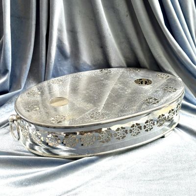 Блюдо для подогрева мармит 33 см серебрение Франция