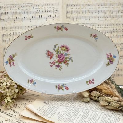 Блюдо овальное PL Limoges Букет 35 см Франция 