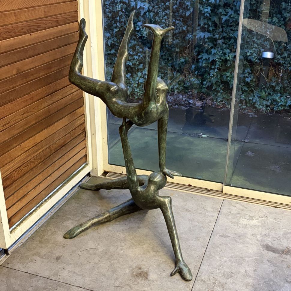 Скульптура Гимнастки 1970гг бронза Франция