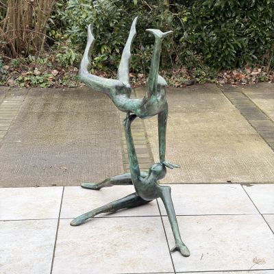 Скульптура Гимнастки 1970гг бронза Франция