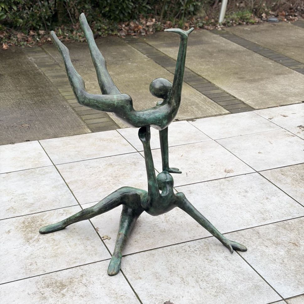 Скульптура Гимнастки 1970гг бронза Франция