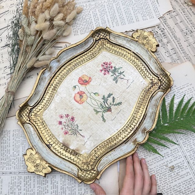 Поднос флорентийский с ручками 43 см Италия