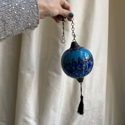 Шар фарфор Роспись с кисточкой и цепью