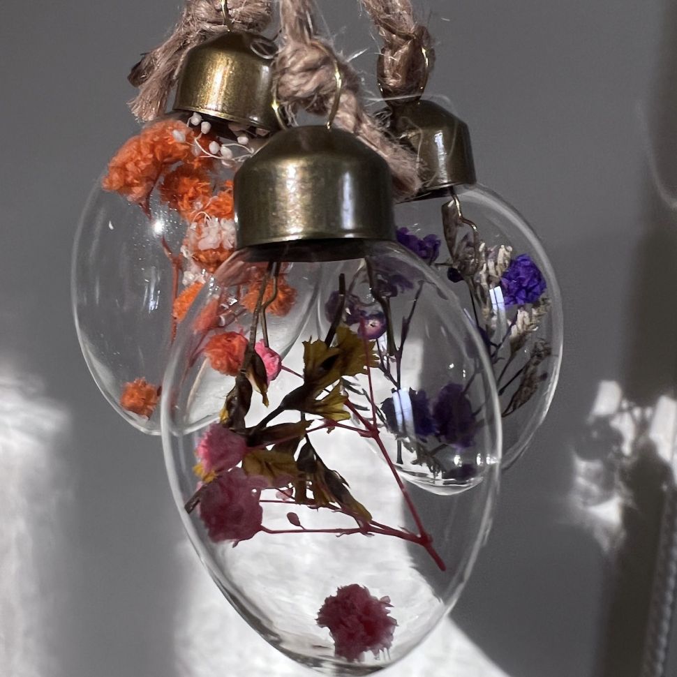 Подвес Сухоцвет 5 см набор 3 шт