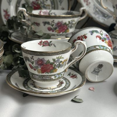 Кофейная пара Paragon Tree of Kashmir 150 мл 1960-е Англия  уценка     