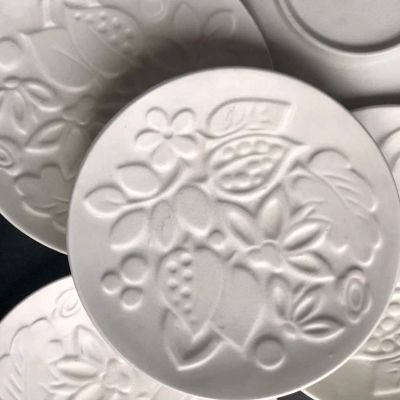 Тарелка Gefle белые цветы