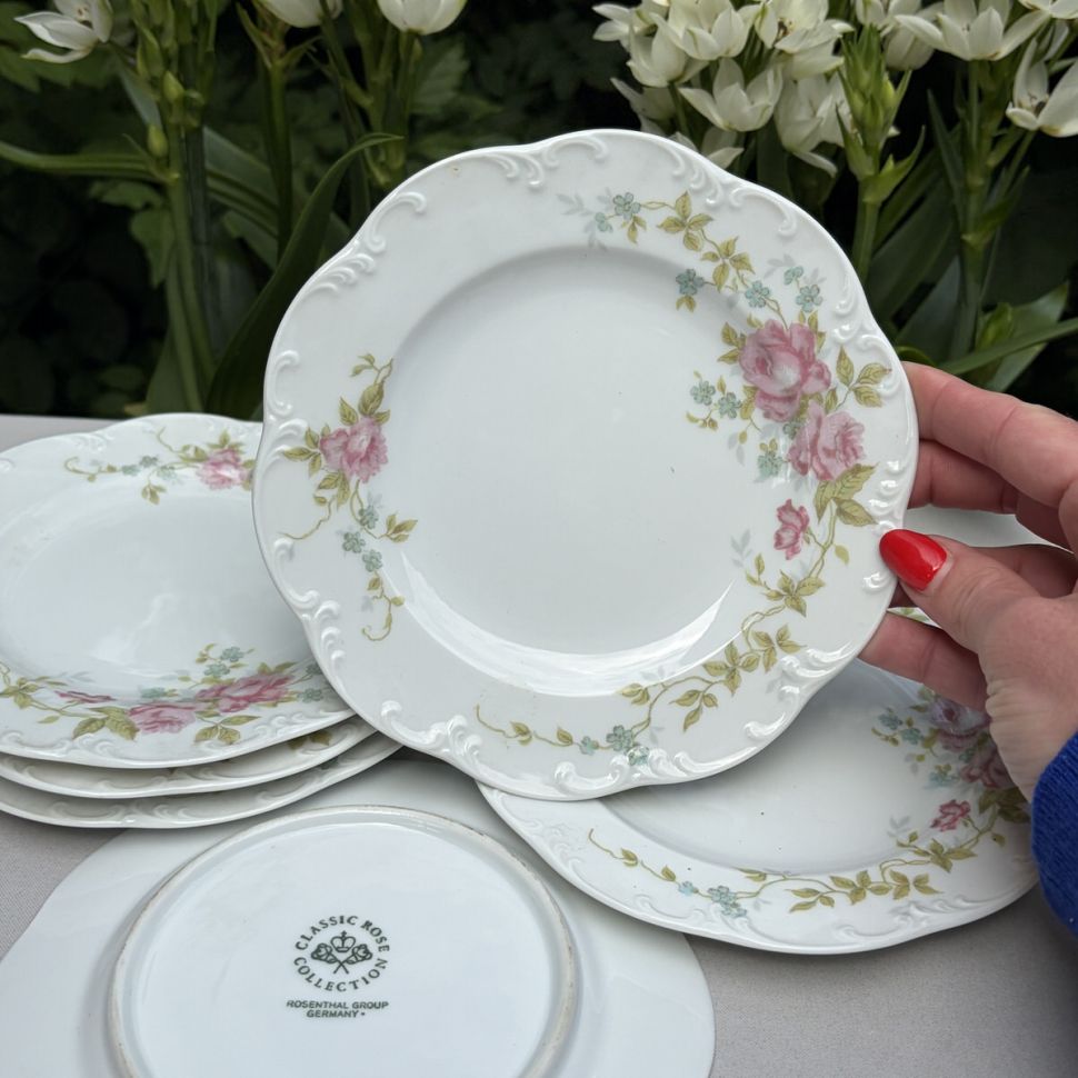Тарелка десертная Rosenthal Monbijou Fleur Douce 16 см Германия