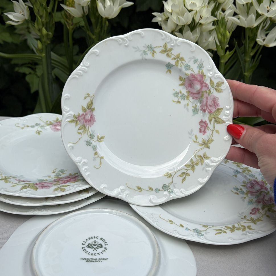 Тарелка десертная Rosenthal Monbijou Fleur Douce 16 см Германия