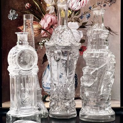 Штоф Часы без пробки 500 мл стекло Франция 