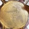 Шкатулка будуарная на ножках Orfevrerie Dilecta 8 см латунь ткань Франция