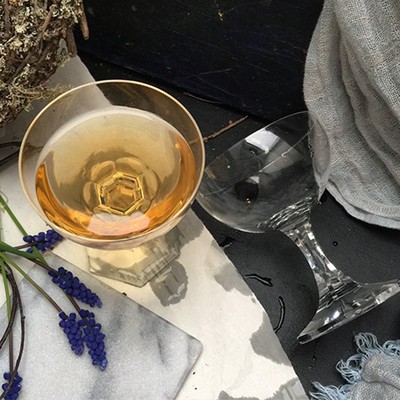 Бокал хрустальный с граненой ножкой