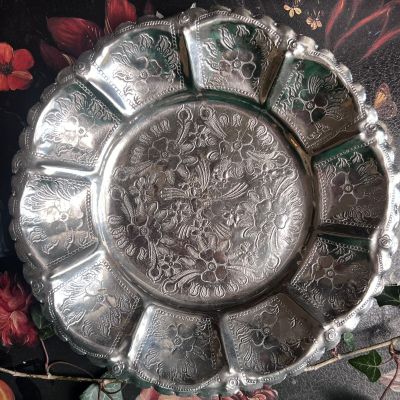 Блюдо на ножках сталь 20 см Франция 