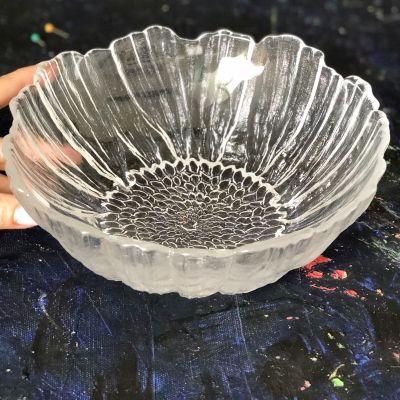 Салатник хрусталь Цветок Щвеция 20 см уценка