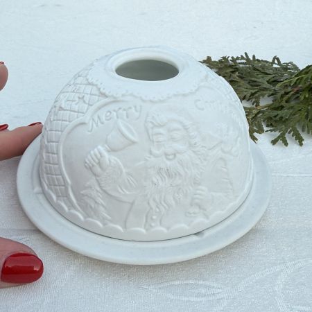Подсвечник клош Rosenthal Merry Christmas 13 см бисквитный фарфор Германия          