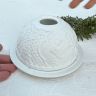 Подсвечник клош Rosenthal Merry Christmas 13 см бисквитный фарфор Германия          