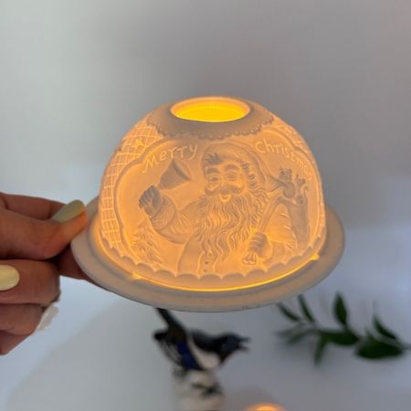 Подсвечник клош Rosenthal Merry Christmas 13 см бисквитный фарфор Германия          
