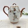 Чайник Танцующие гейши 0,9 л фарфор Япония  