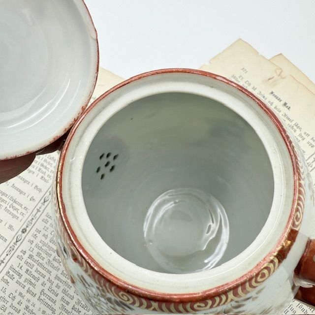 Чайник Танцующие гейши 0,9 л фарфор Япония  