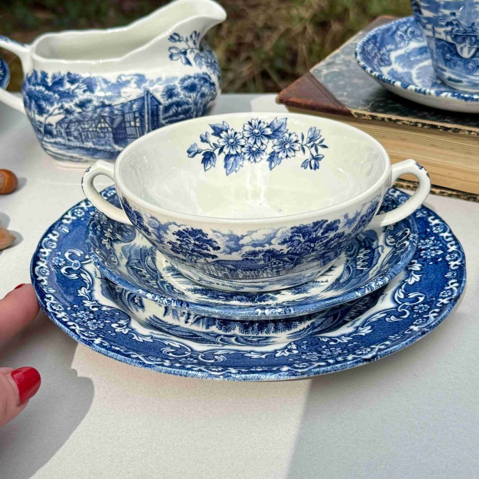 Бульонная пара Grindley English Country Inns 400 мл Англия