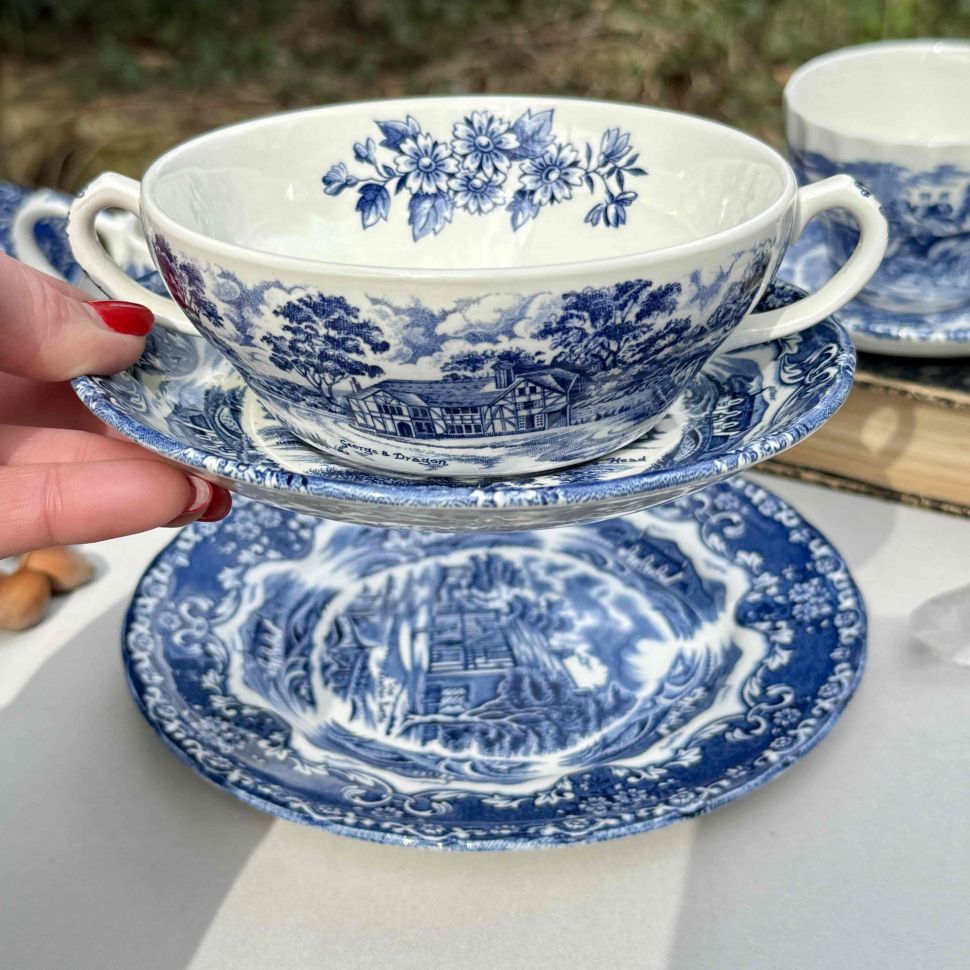 Бульонная пара Grindley English Country Inns 400 мл Англия