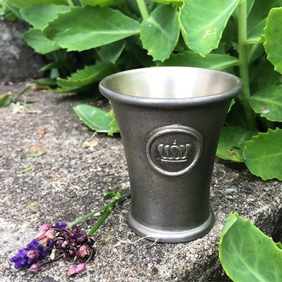 Стопка стаканчик с короной, олово