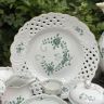Блюдо Meissen Индийская живопись​ зеленая 21 см 1951 г. Германия
