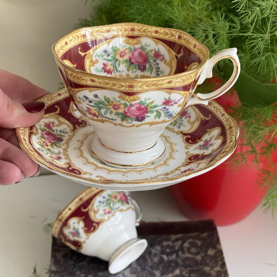 Чайная пара Royal Albert Lady Hamilton 200 мл Англия