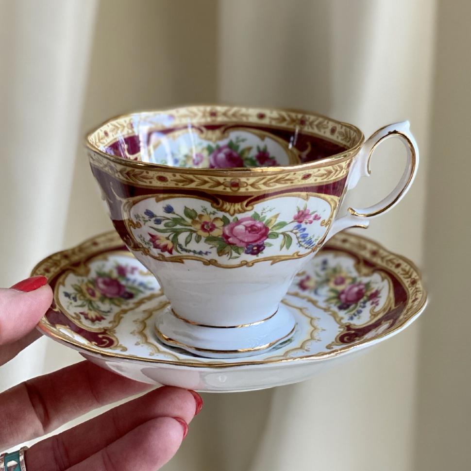 Чайная пара Royal Albert Lady Hamilton 200 мл Англия