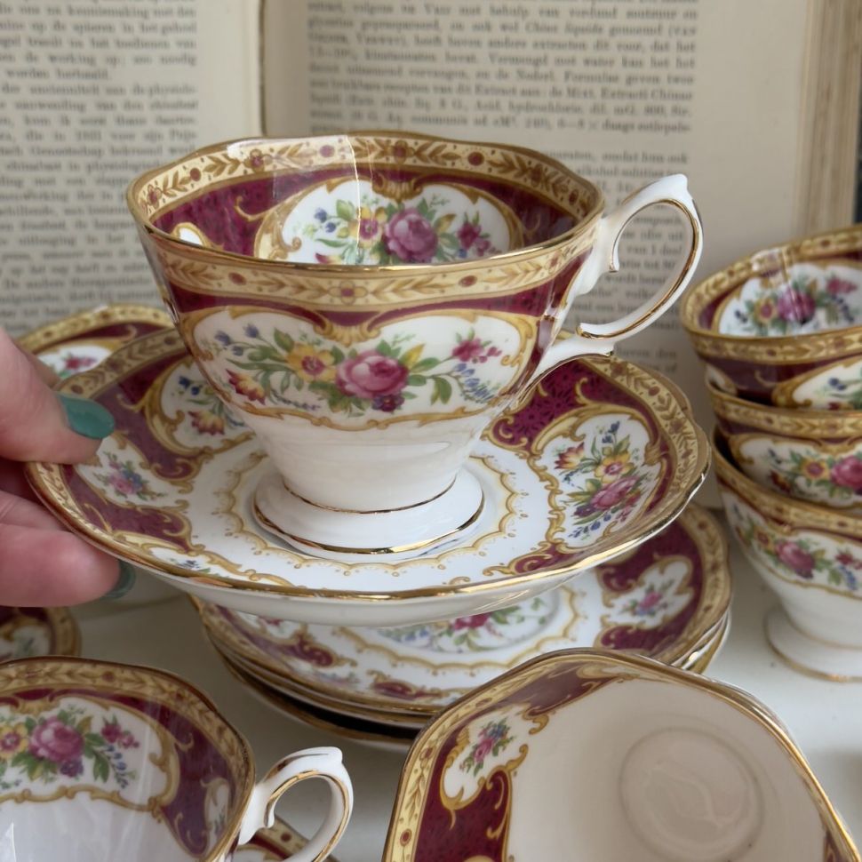 Чайная пара Royal Albert Lady Hamilton 200 мл Англия