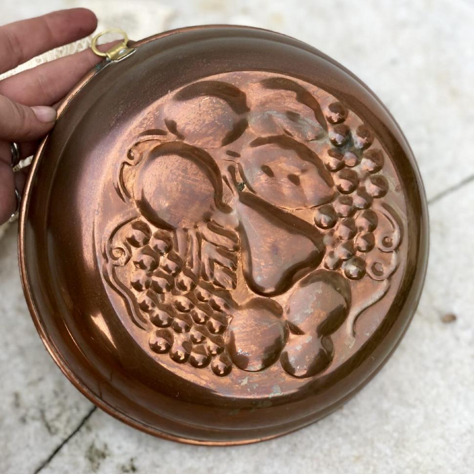 Форма для выпечки Фрукты 21 см медь