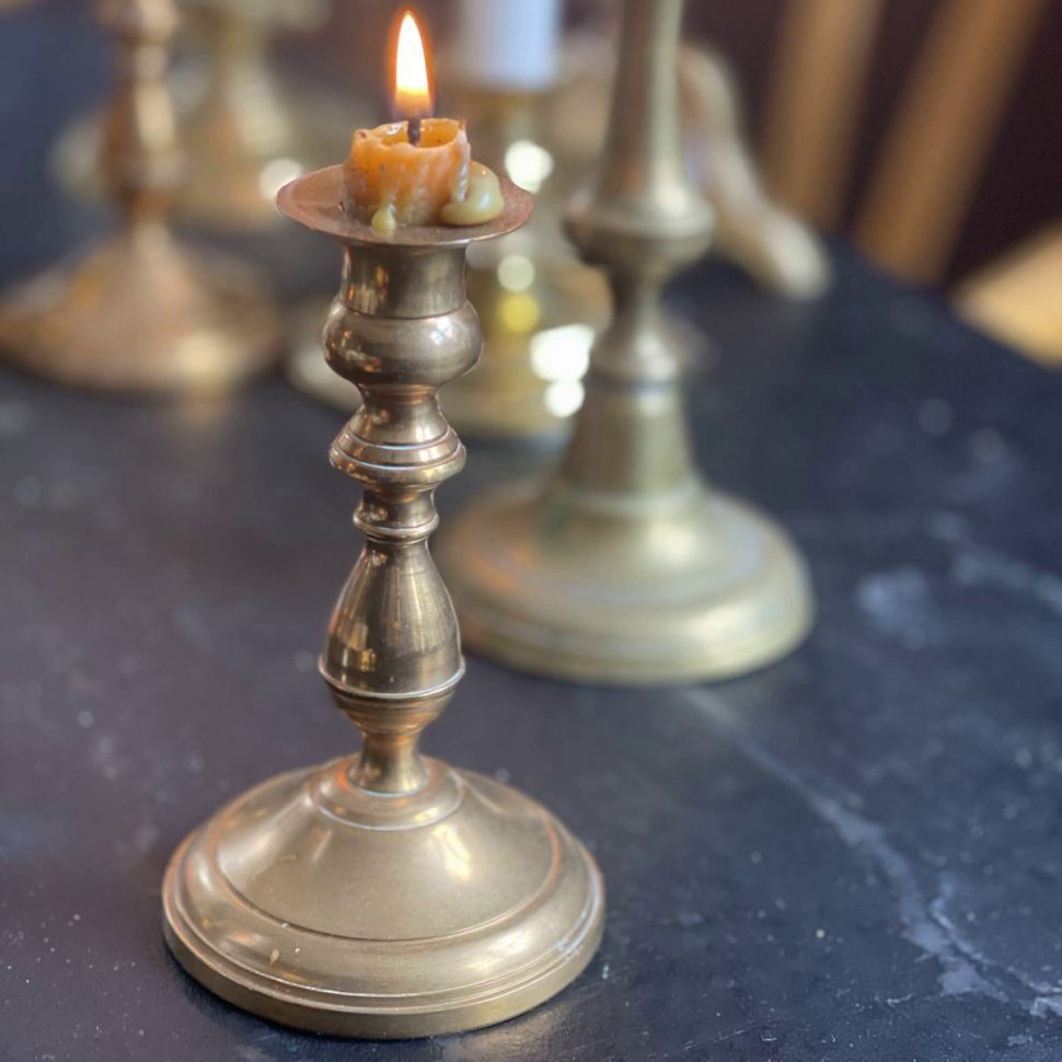 Подсвечник 14 см бронза