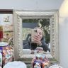 Зеркало в деревянной раме 35х30 см Голландия